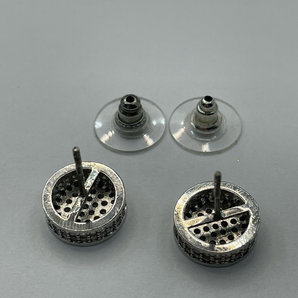 Round Austrian Crystal Earrings unisex - Picture 8 of 12
